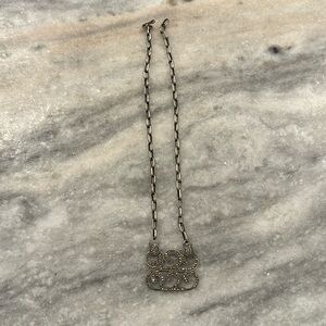 Sterling silver and marcasite necklace